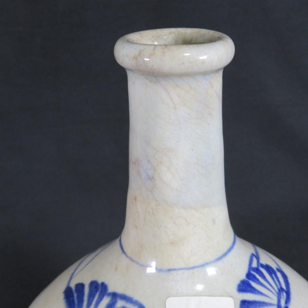 壺 徳利 花器 一輪挿し 民藝 飾り壺 時代物 美品 染付 江戸