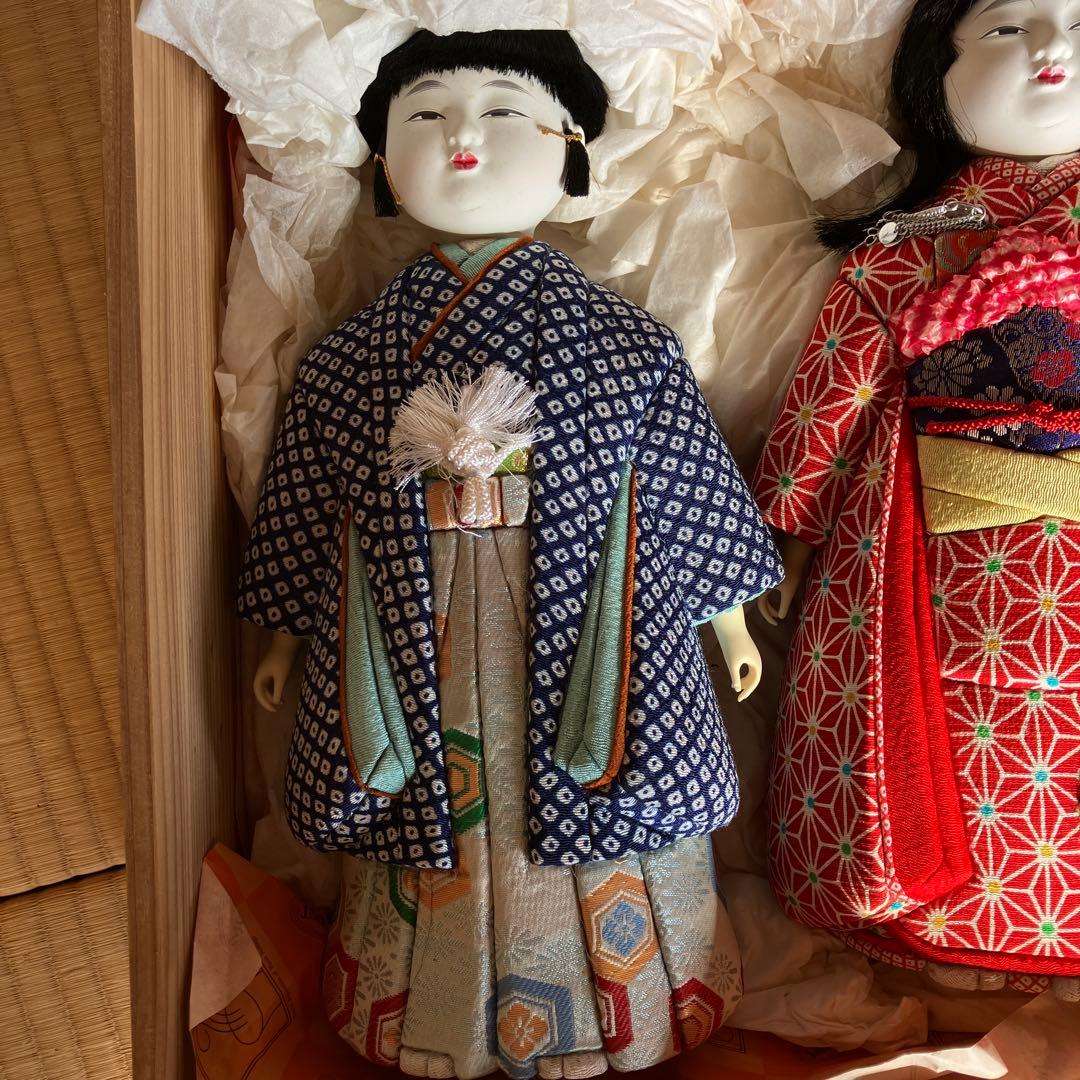 日本人形 2体セット 伝統的和服