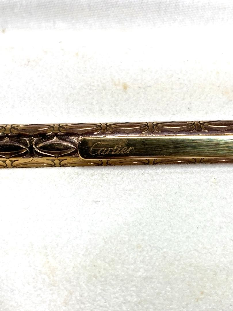 Cartier カルティエ サントス C ドゥ 2C ボールペン ゴールド箱付き