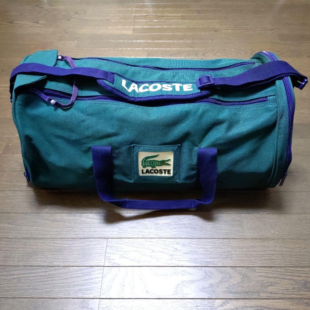 【美品】LACOSTE（ラコステ）2Wayボストンバッグ ドラム 廃番モデル