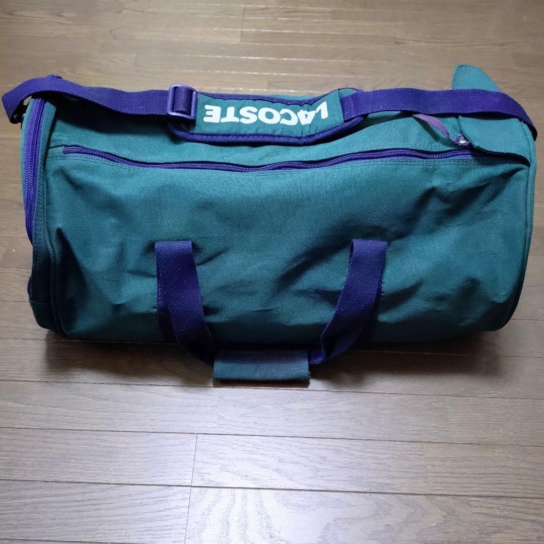 【美品】LACOSTE（ラコステ）2Wayボストンバッグ ドラム 廃番モデル