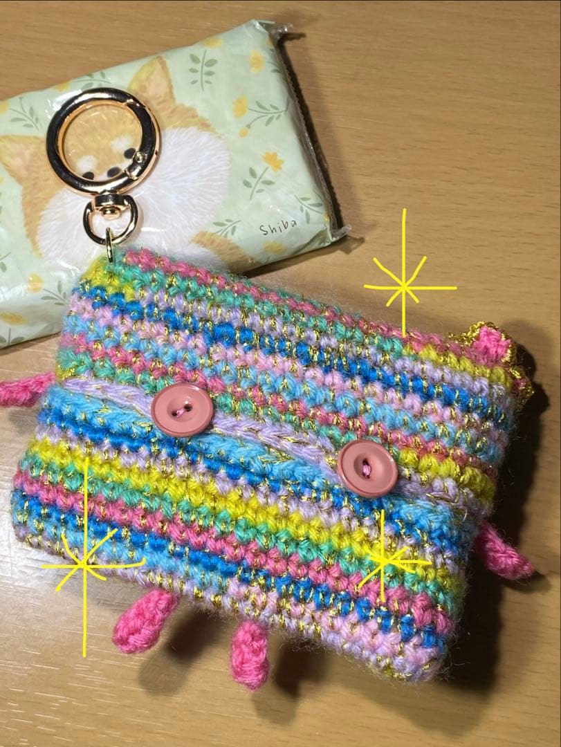 【✨色注文スタート✨】パクパクモンスター風ミニポケットティッシュケース¥888