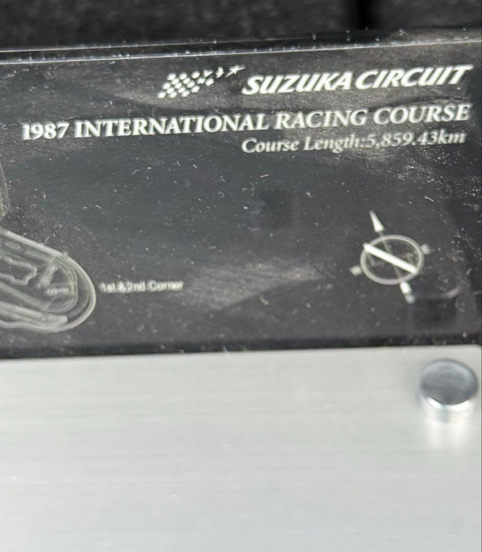 限定200個　鈴鹿サーキット メインストレート 1987 年　シリアル入　F1