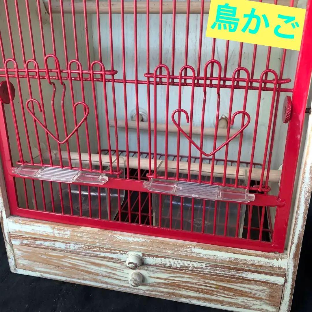 木製鳥かご　箱型　重さ2kg