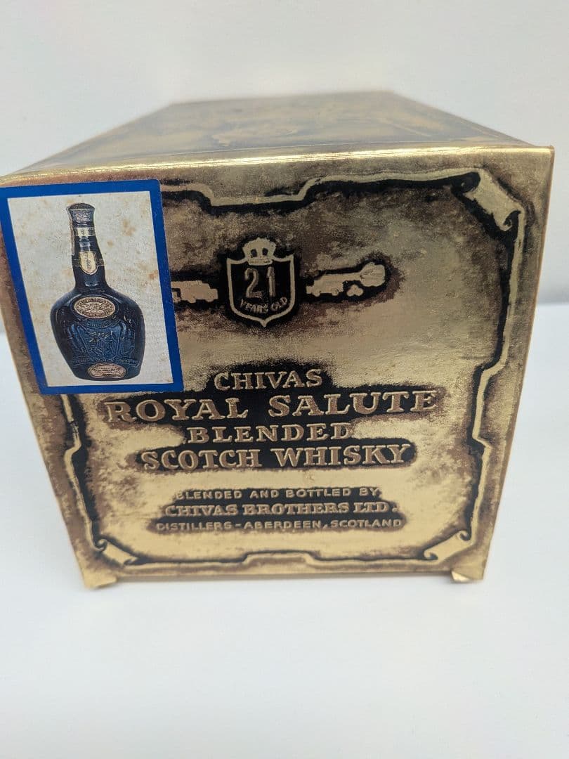【未開栓】古酒ロイヤルサルート 21年青陶器700ml40％スコッチウイスキー