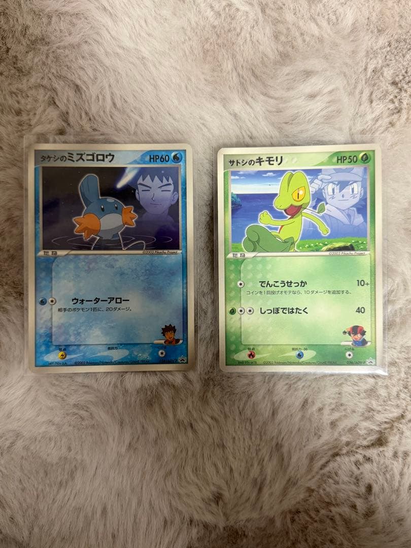 ポケモンカード　タケシのミズゴロウ　サトシのキモリ