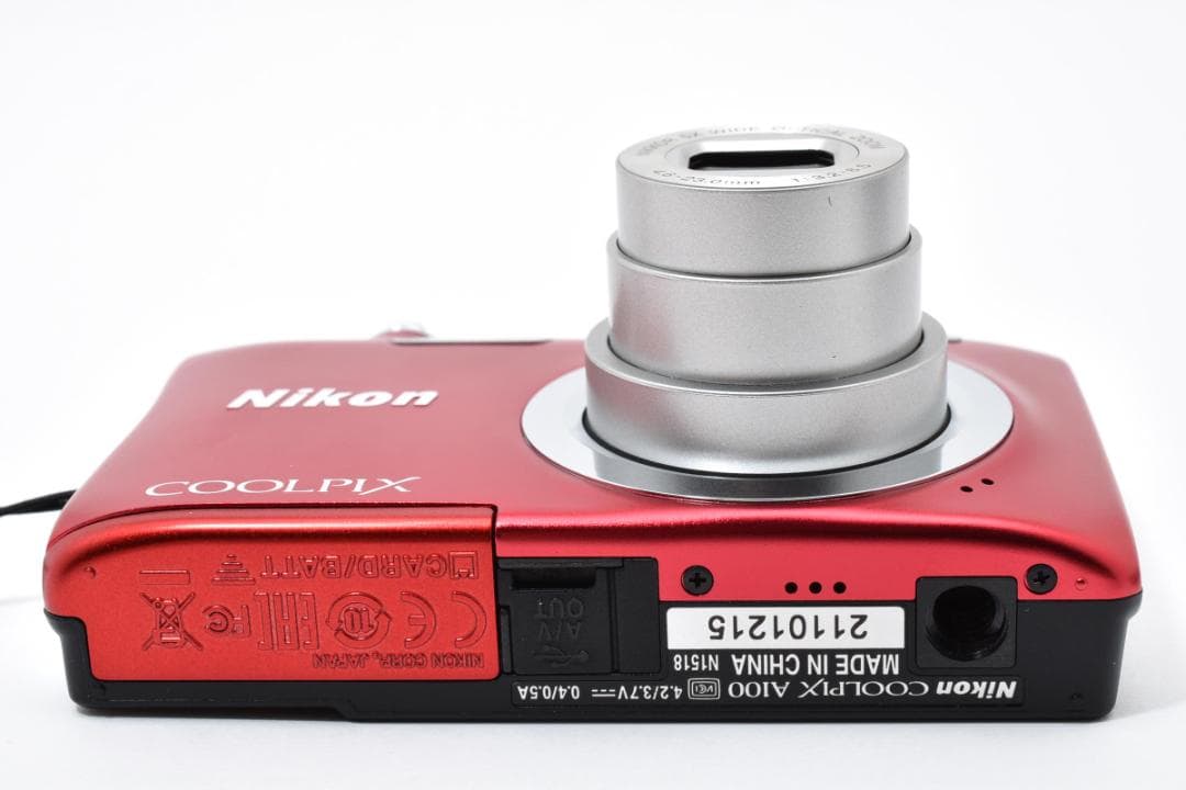 【美品】Nikon COOLPIX A100 レッド スマホ転送OK 835
