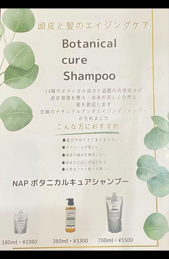 ボタニカルキュアシャンプー　約1500ml