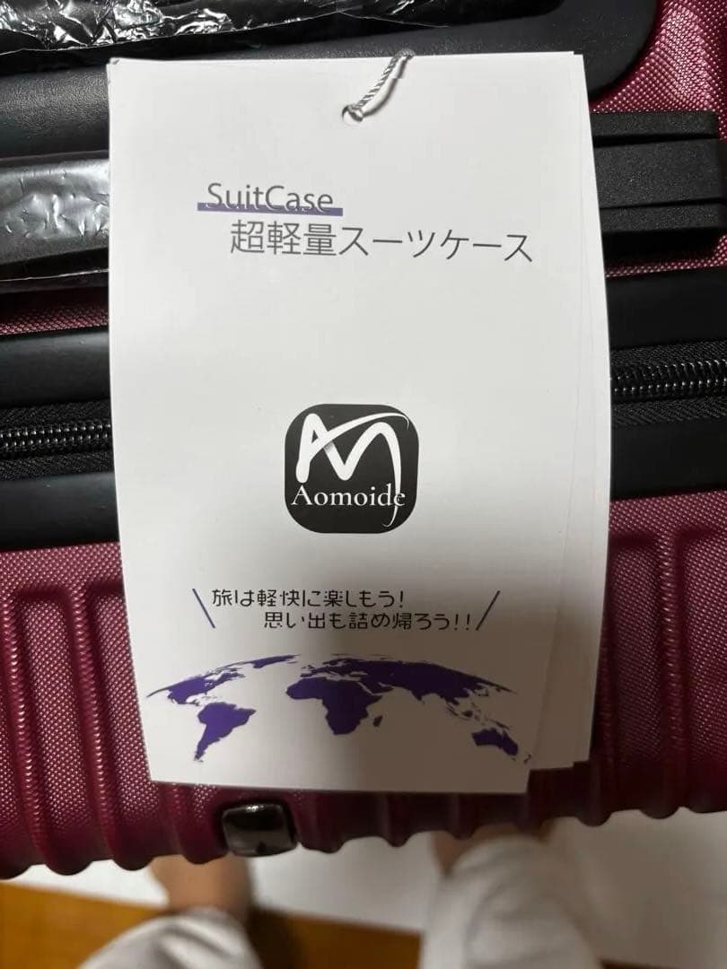 【お値下げ可能】新品未使用 AOMOIDE ストライプキャリーカート