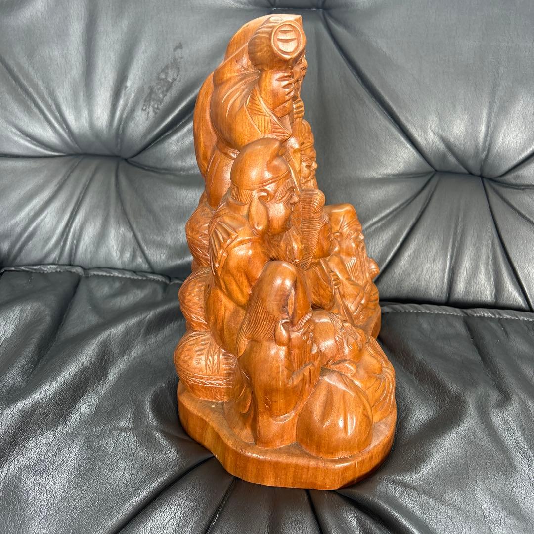 木製 七福神像 約30cm