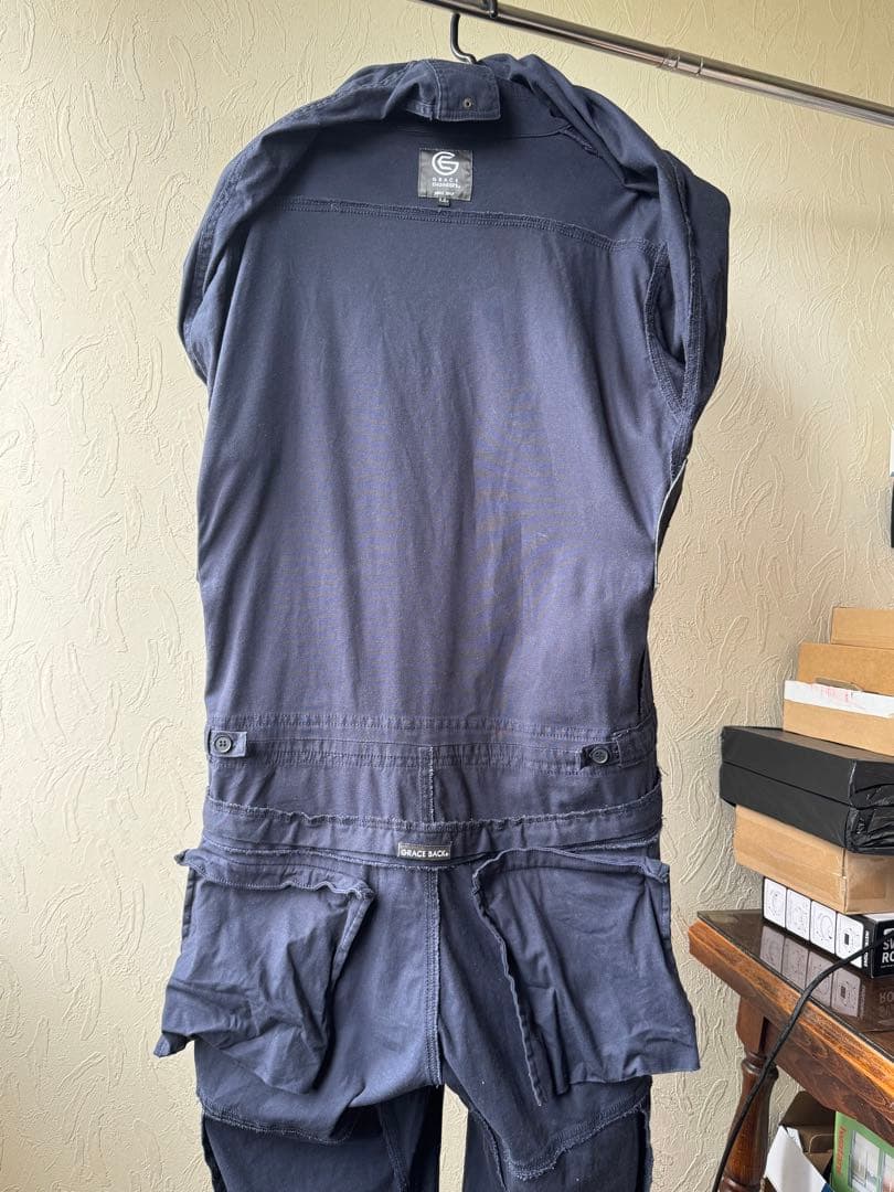 GRACE ENGINEER'S 空調服 つなぎLLサイズネイビー10日使用