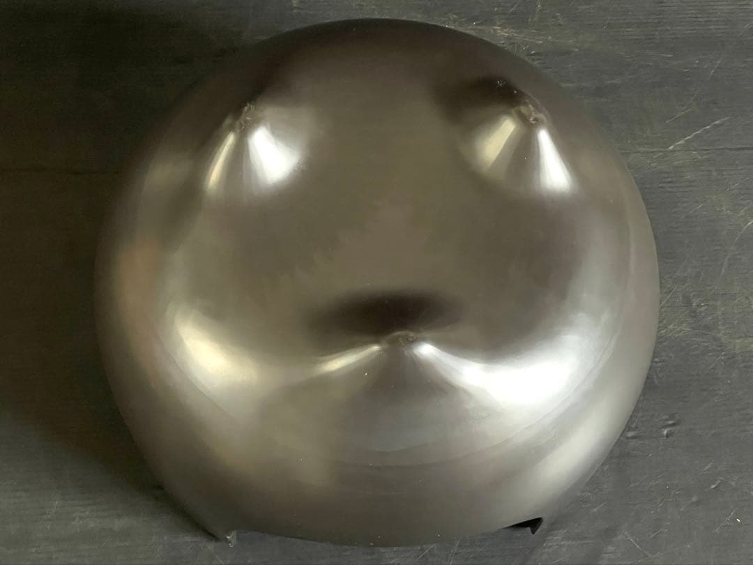 【美品 稀少】【母】 蒲池釜 土風炉 伊東 征隆 無類 黒陶 共箱 （310Ｂ）