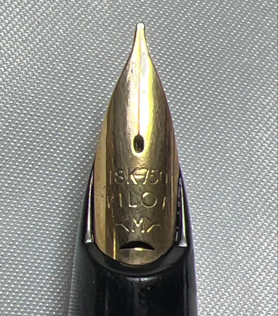 新人応援‼️希少‼️PILOT Elite 万年筆 18K 格子模様