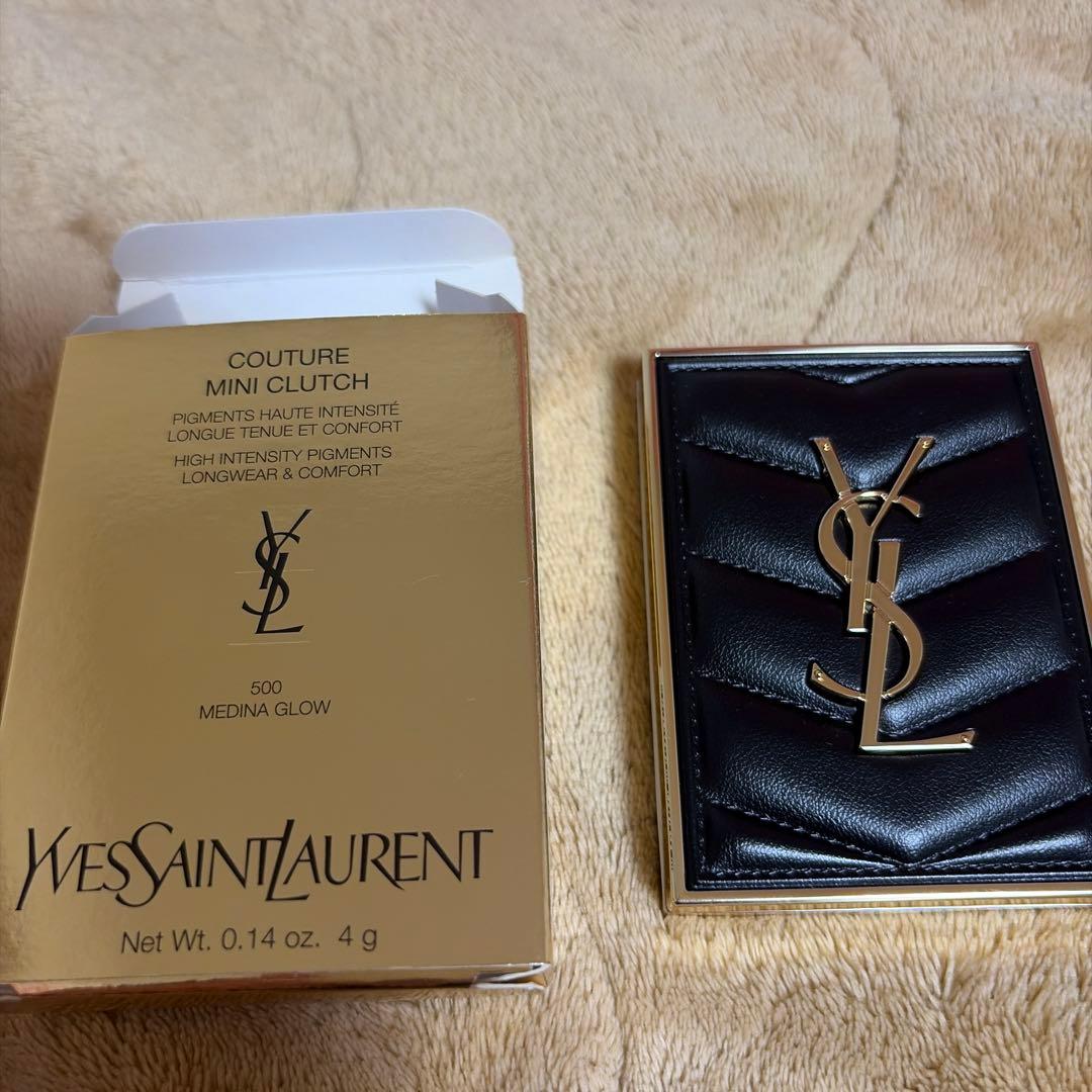 新品未使用　YSL クチュール　ミニ　クラッチ　 500 メディナ　グロウ