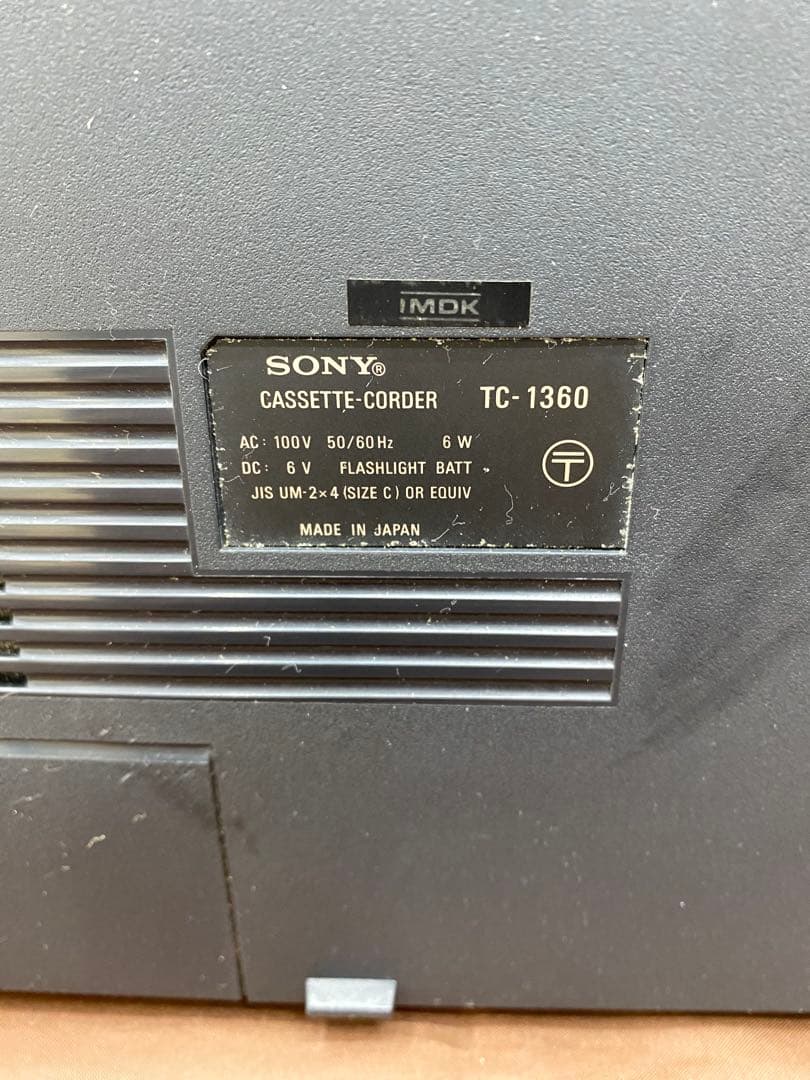 SONY TC-1360 カセットプレーヤー レトロ