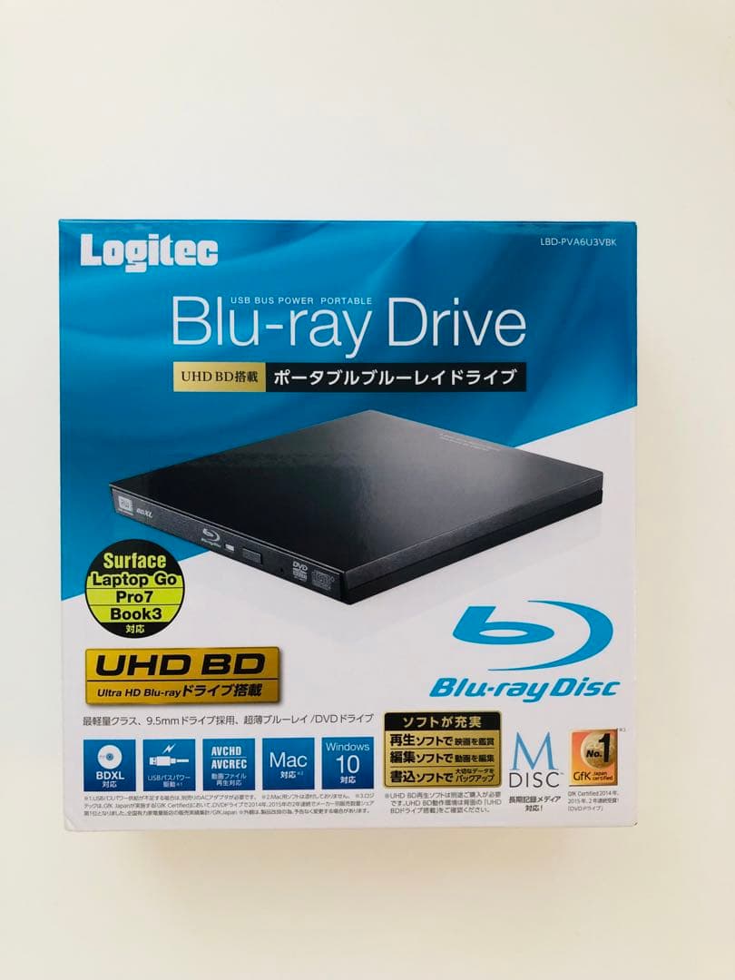 Logitec ポータブルブルーレイドライブ UHD BD対応