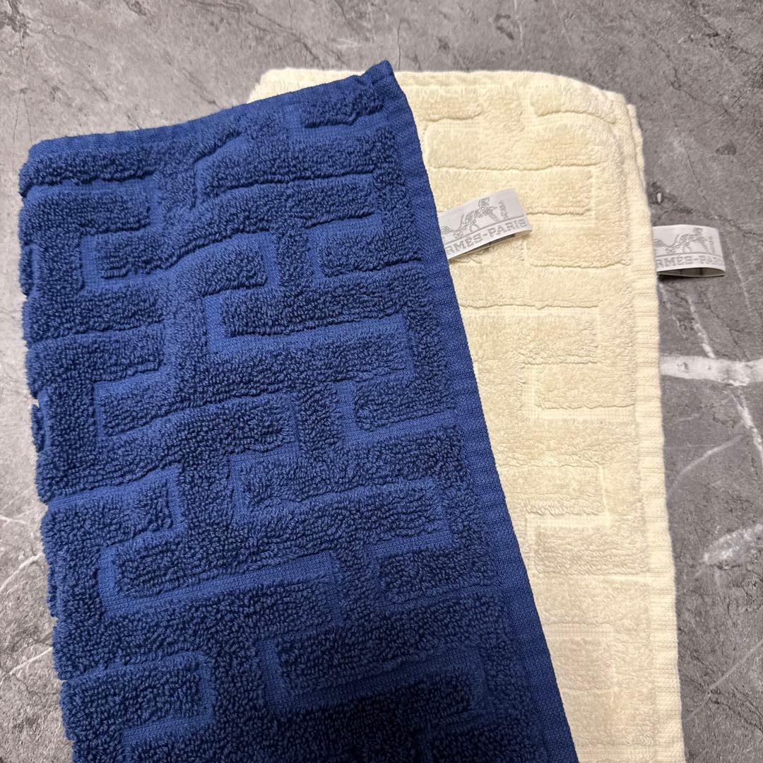 エルメスHERMESハンドタオル2点セット