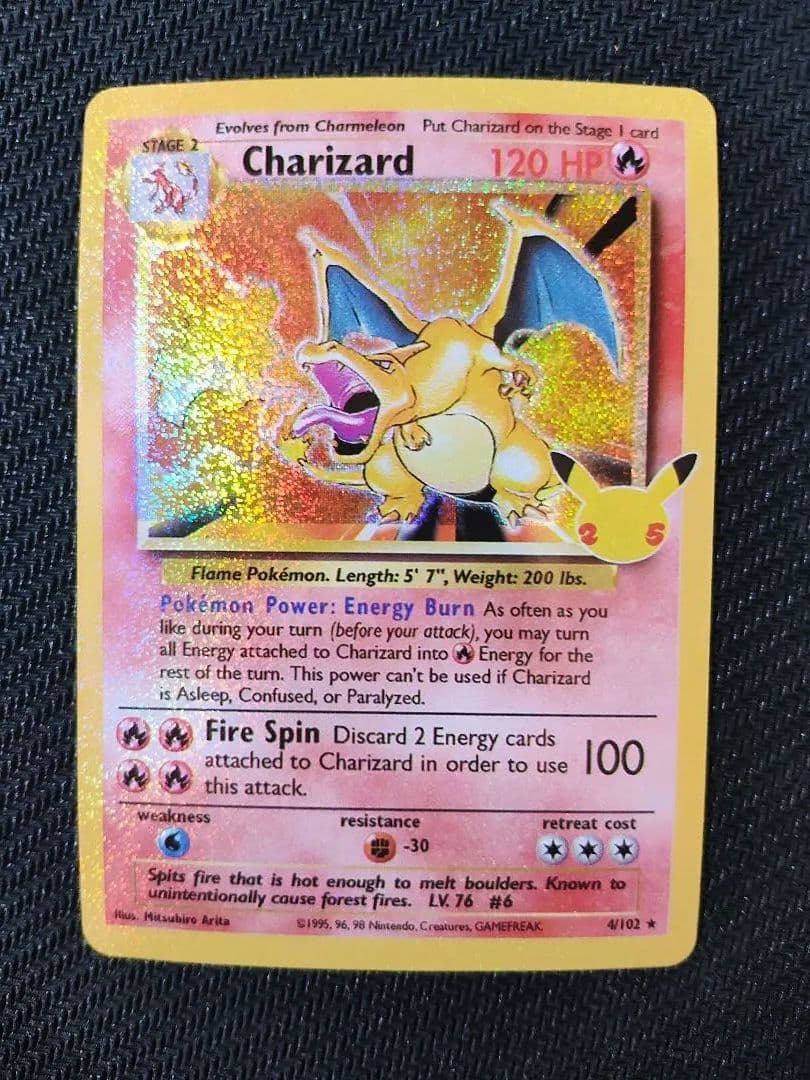 ポケモンカードゲーム リザードン 25th プロモ 英語版