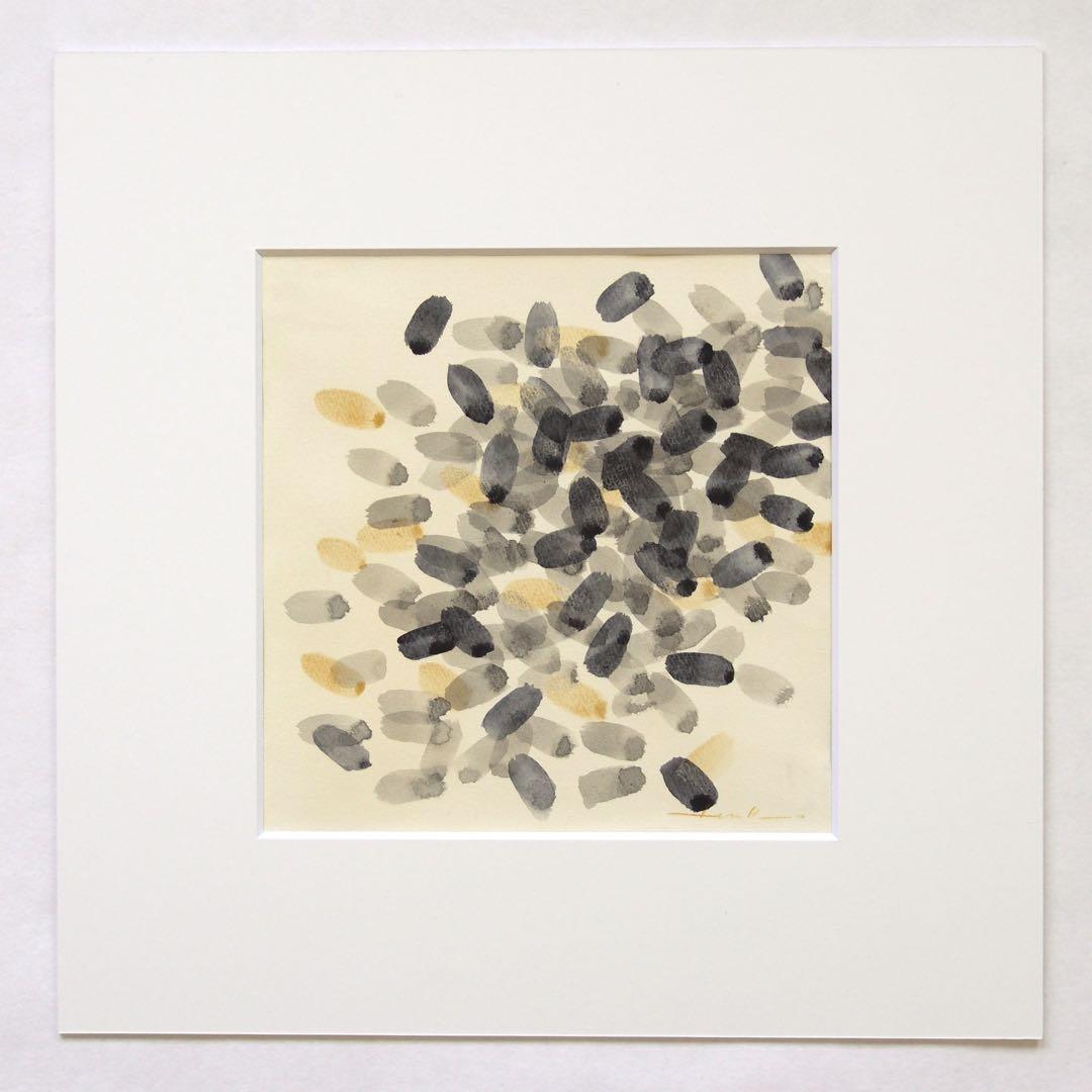 抽象画 オリジナル 作品 マット付き 絵画 現代アート インテリア デザイン