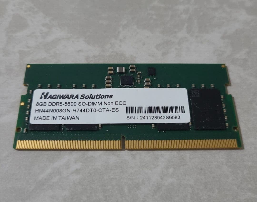 HAGIWARA　8GB DDR5-5600 SO-DIMM