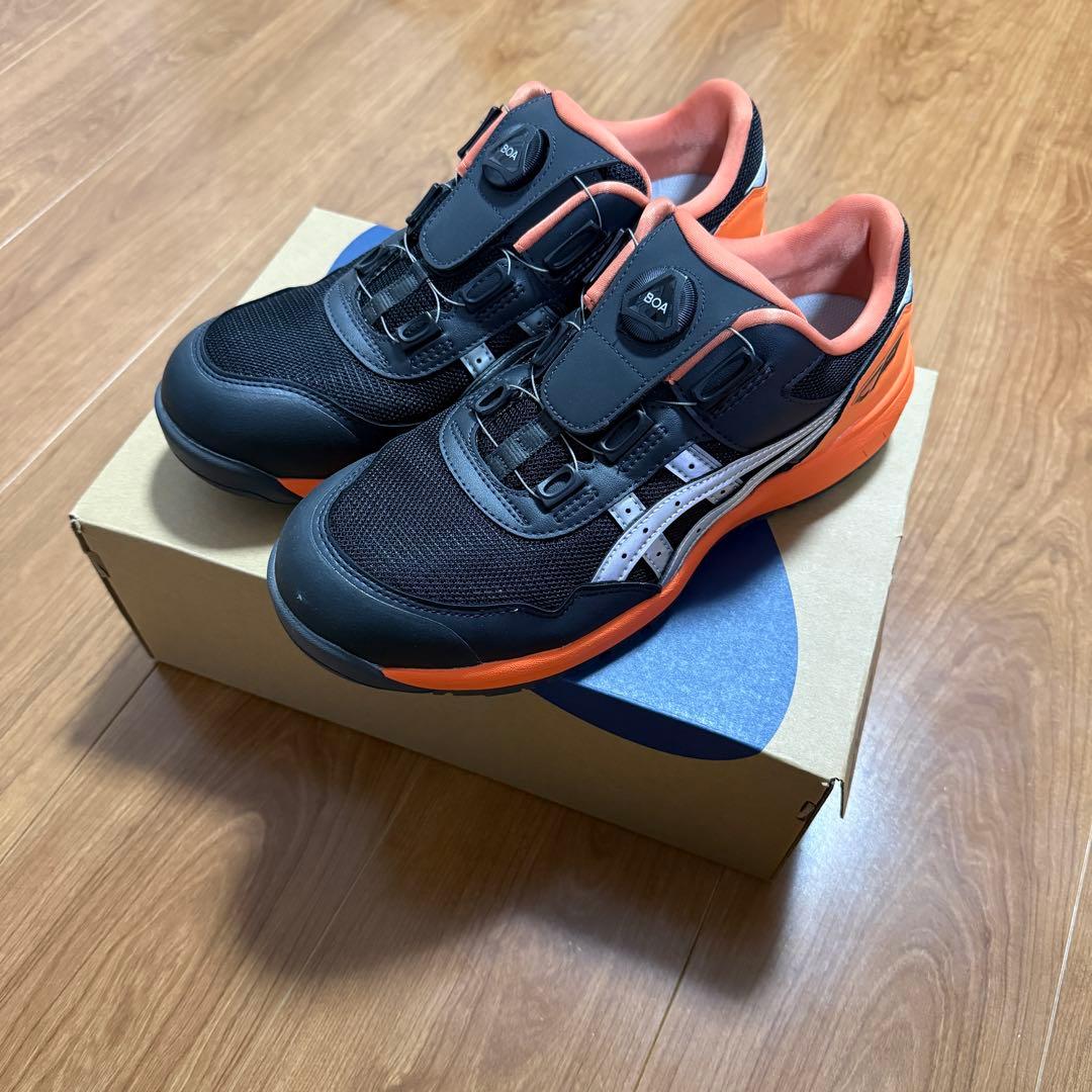 [未使用品] ASICS ウィンジョブ CP209 BO A ブラック 安全靴
